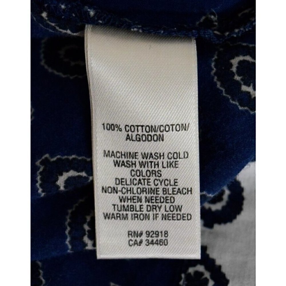 JUICY COUTURE GEOMETRIC BLUE V-NECK SHIFT DRESS - Picture 10 of 11